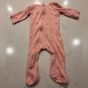 Pink Rainbow Patterned Kids One Piece